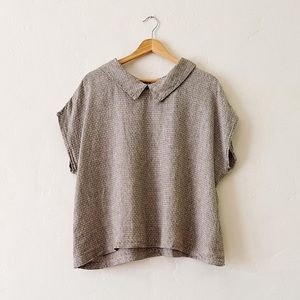Flax Sailor Collar Blouse